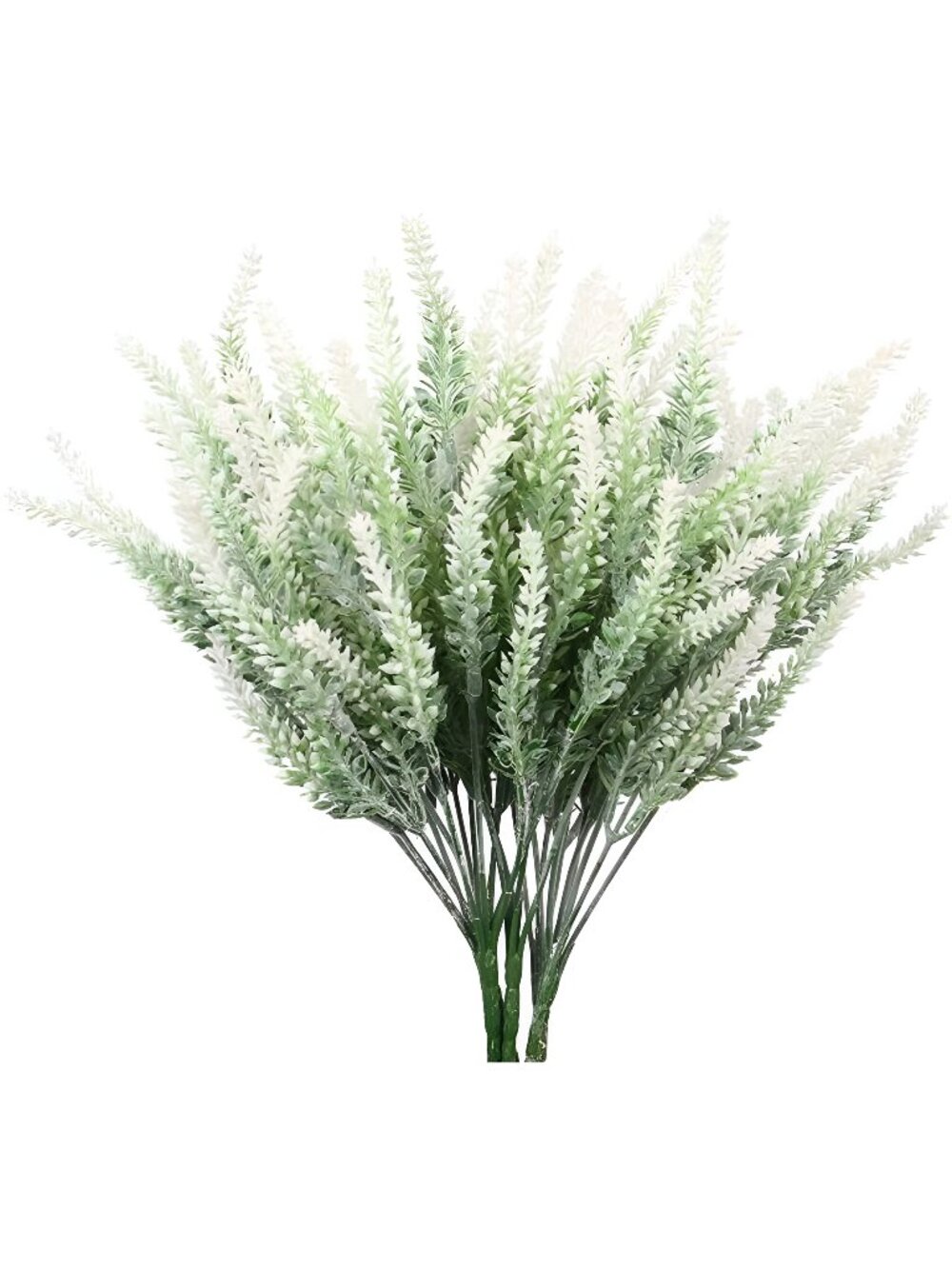 6 Bundles Artificial Lavender Bouquet - White